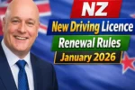 NZ New Driving Licence Renewal Rules January 2026 Updated Changes for Seniors Over 65