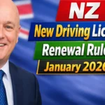 NZ New Driving Licence Renewal Rules January 2026 Updated Changes for Seniors Over 65