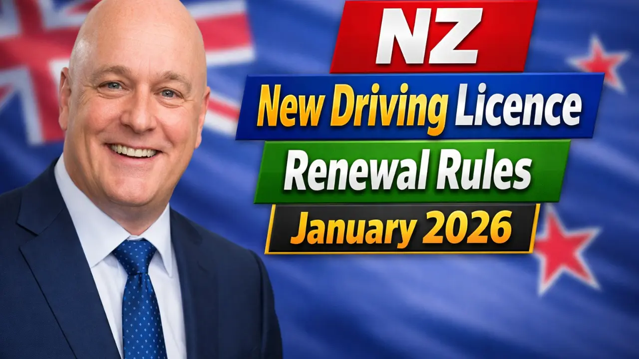 NZ New Driving Licence Renewal Rules January 2026 Updated Changes for Seniors Over 65